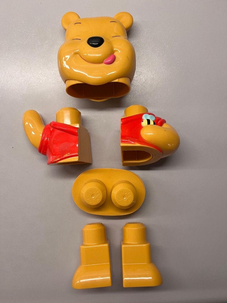Pooh beer van Mega bloks., Ophalen of Verzenden, Gebruikt, Bouwen, Met geluid