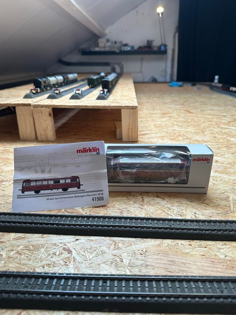 Märklin 41988 Schienenbus-Beiwagen VB 98, Hobby en Vrije tijd, Modeltreinen | H0, Wisselstroom, Wagon, Ophalen of Verzenden, Zo goed als nieuw