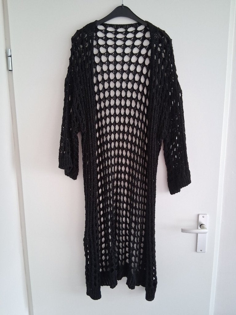 Zwart lang vest maat XL, Ophalen of Verzenden, Nieuw, Maat 46/48 (XL) of groter, Zwart