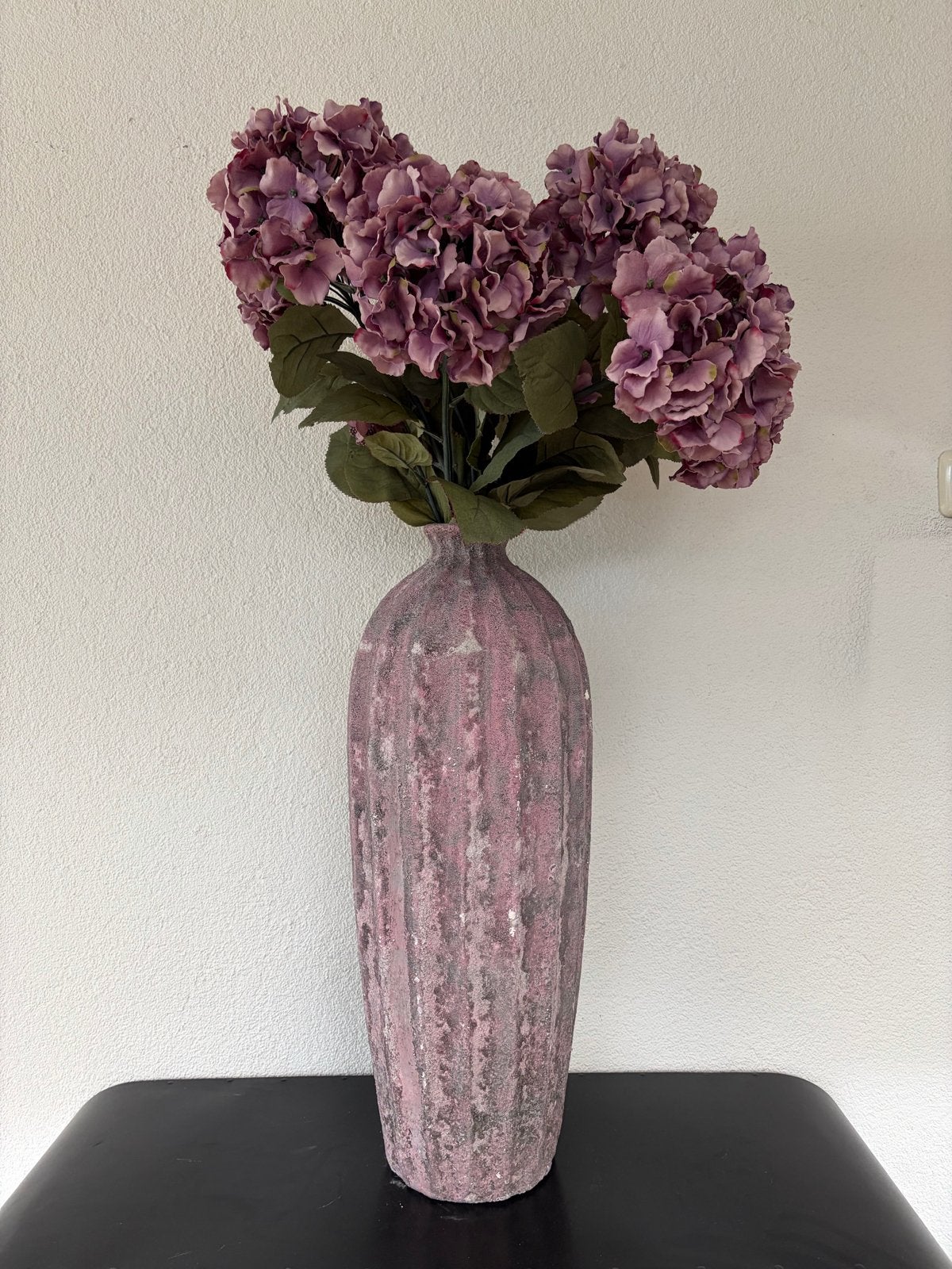 Kunstplanten met pot - Monstera en Hortensia, Huis en Inrichting, Woonaccessoires | Kunstplanten en Kunstbloemen, Ophalen, Binnen