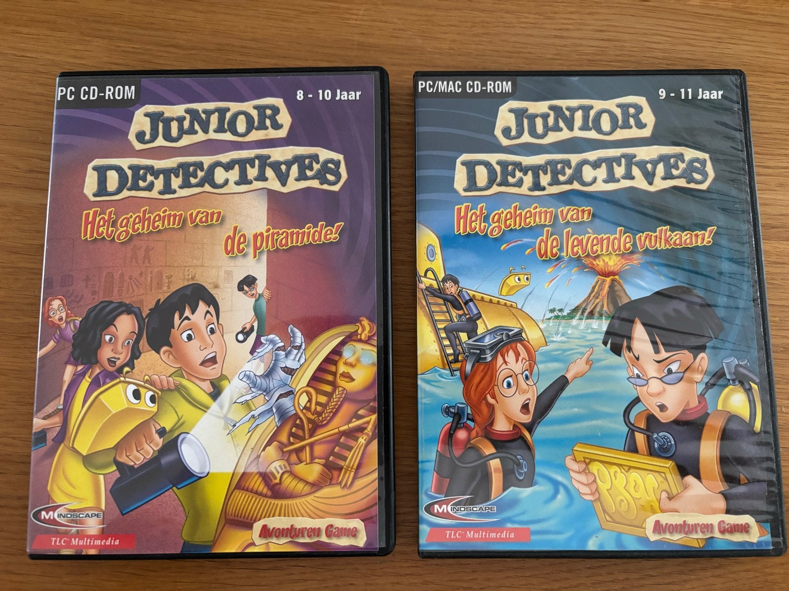 Junior Detectives: Het Geheim van de Piramides & Vulkaan, Avontuur en Actie, Gebruikt, 1 speler, Ophalen of Verzenden