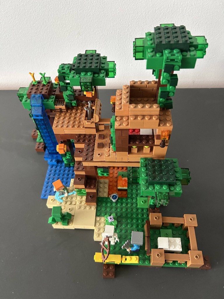 Lego De jungle boomhut (21125), Ophalen, Gebruikt, Minecraft, Lego