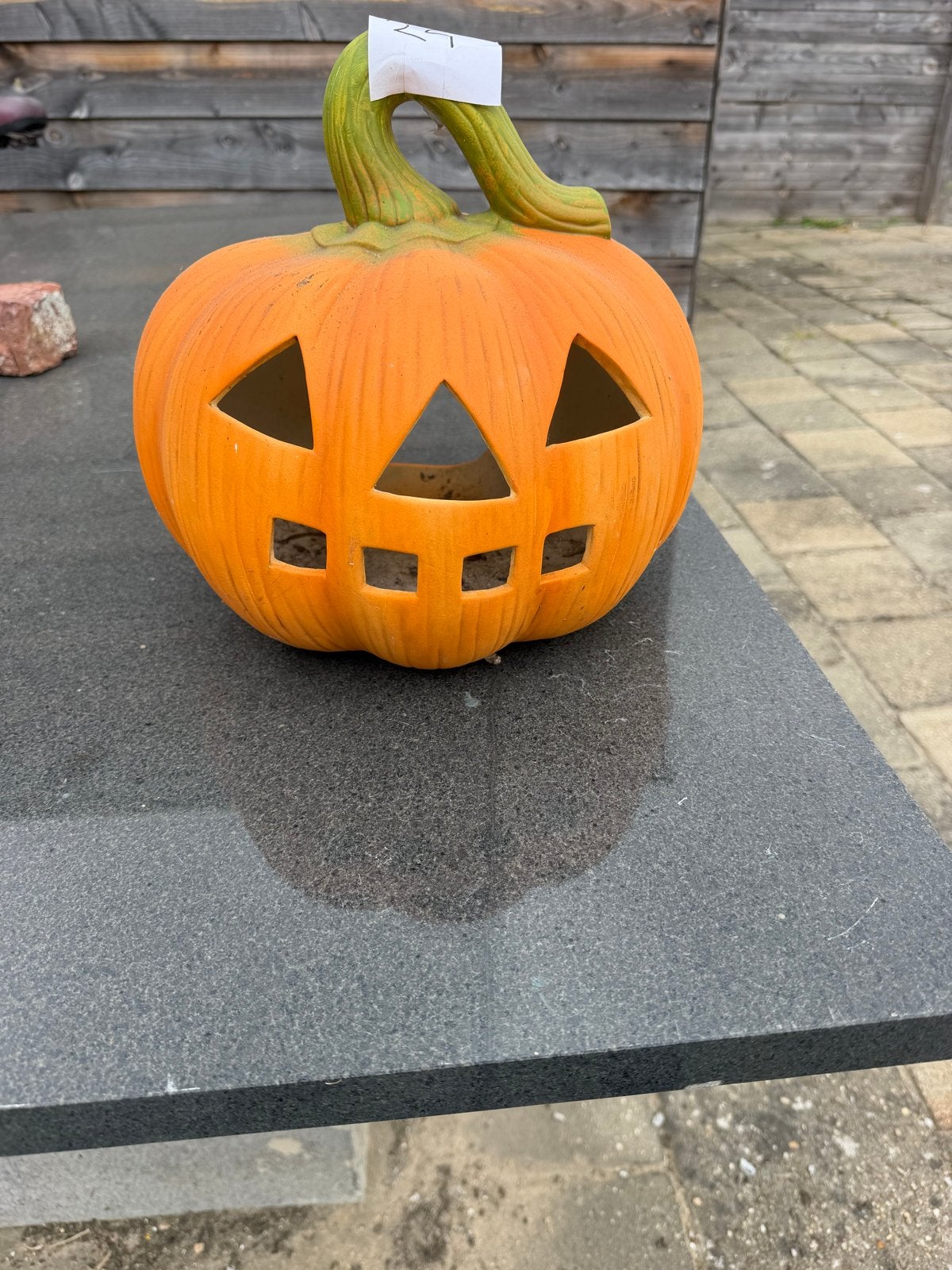Halloween Pompoen Decoratie - Keramiek, Ophalen, Gebruikt, Overige stijlen, Oranje