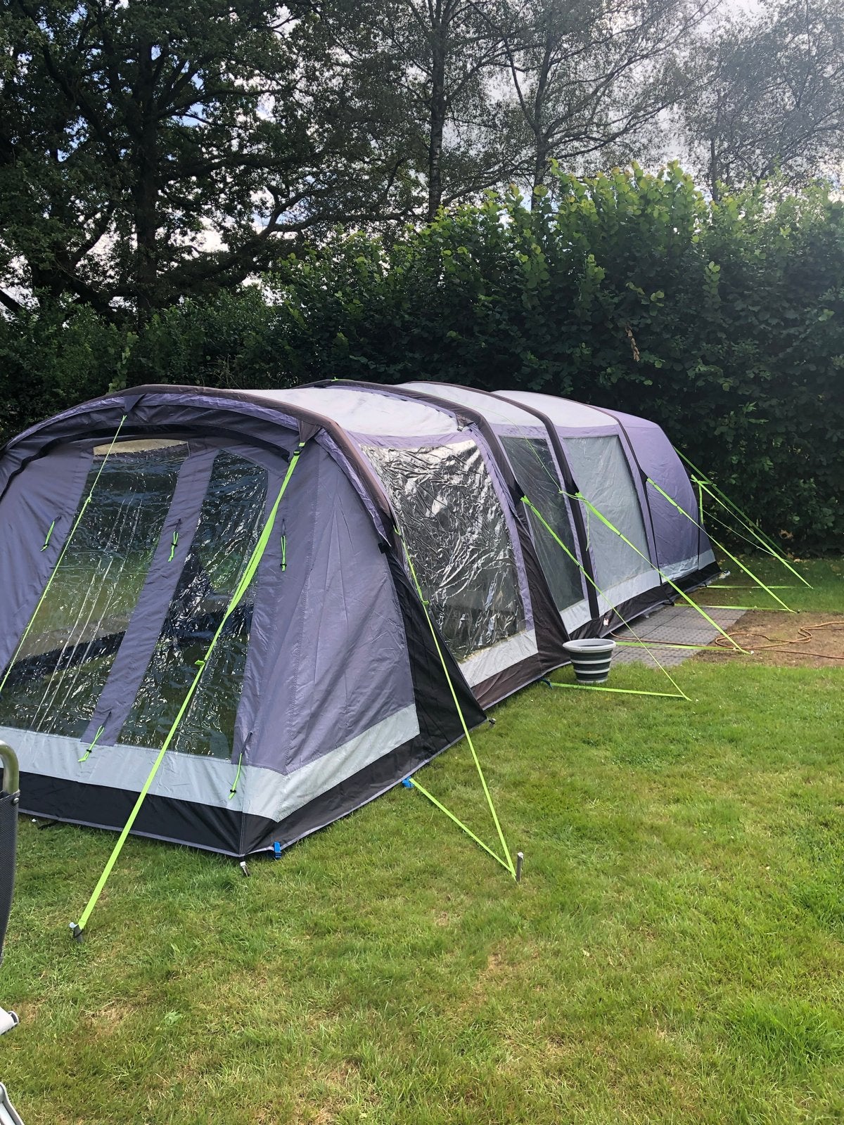 Opblaasbare Kampa hayling 6 air, met canopy en vestibule, Ophalen of Verzenden, Gebruikt, Tot en met 6