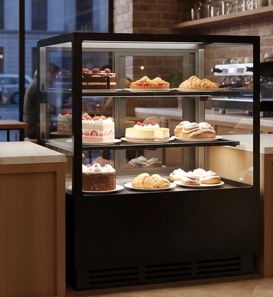 Gloednieuwe Koelvitrine & Gebaksvitrine, Ophalen, Koelen en Vriezen