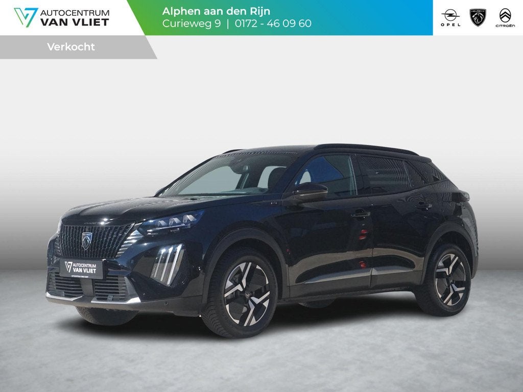 Peugeot 2008 1.2 Hybrid 136 GT 360 Camera | All seasonbanden, Gebruikt, Euro 6, 1199 cc, Leder en Stof