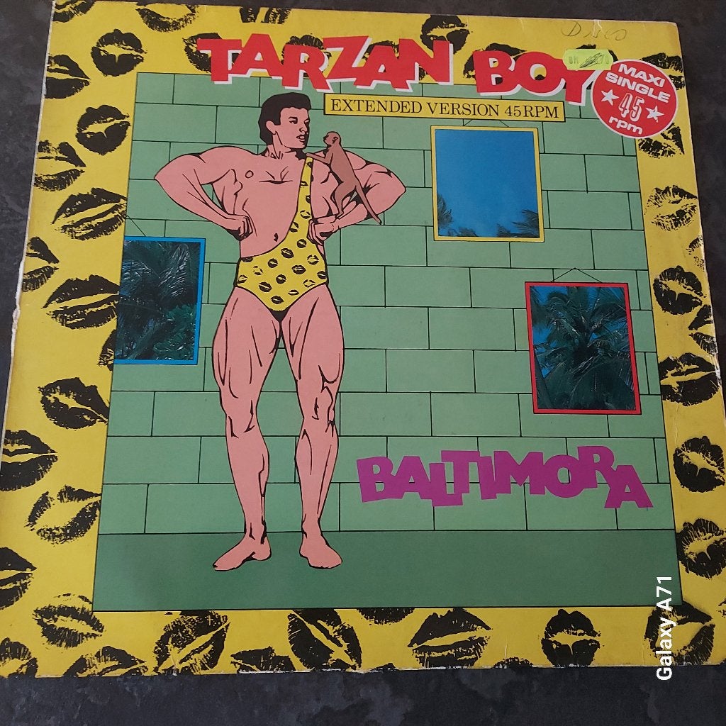 12 inch Maxisingel Baltimora - Tarzan Boy (1985), Ophalen of Verzenden, Disco, 12 inch, Fotohoes