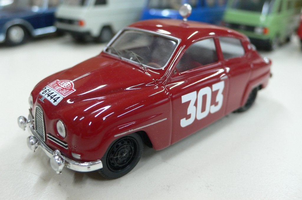 saab 96 monte carlo 1962 - trofeu=topkwaliteit/portugal 1/43, Verzenden, Nieuw, Auto, Overige merken