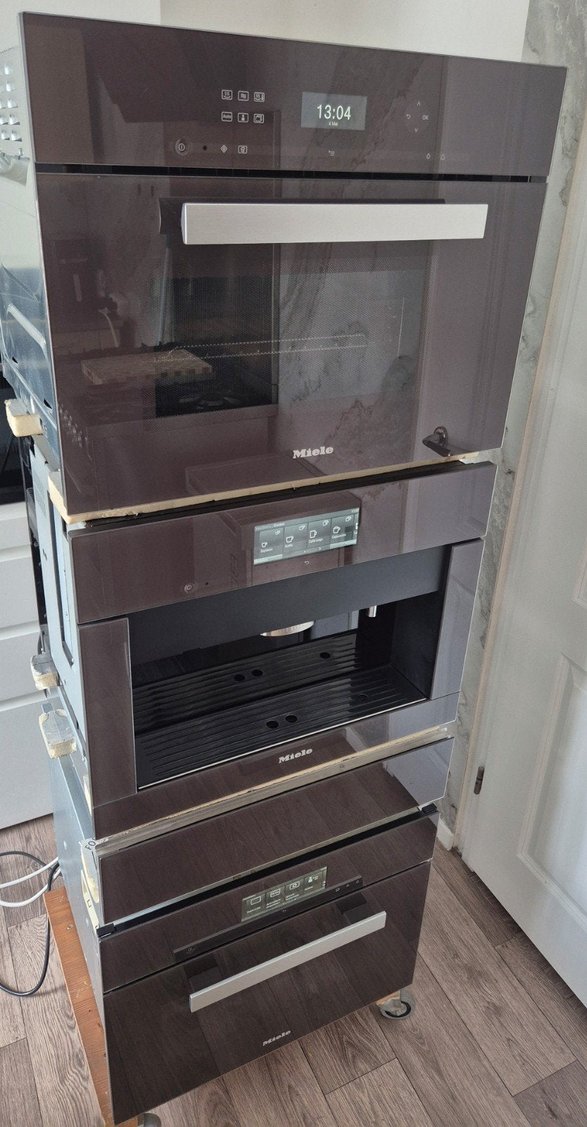 Luxe Miele set: combi oven/ stoom/ magnetron/ koffiemachine, Ophalen