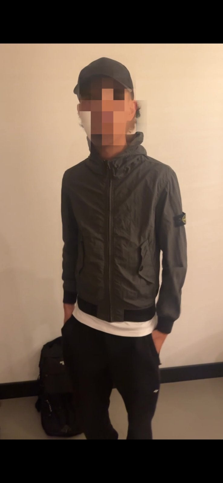 Stone island jas junior (maat 156) 12 jaar, Ophalen of Verzenden, Zo goed als nieuw, Overige maten, Blauw