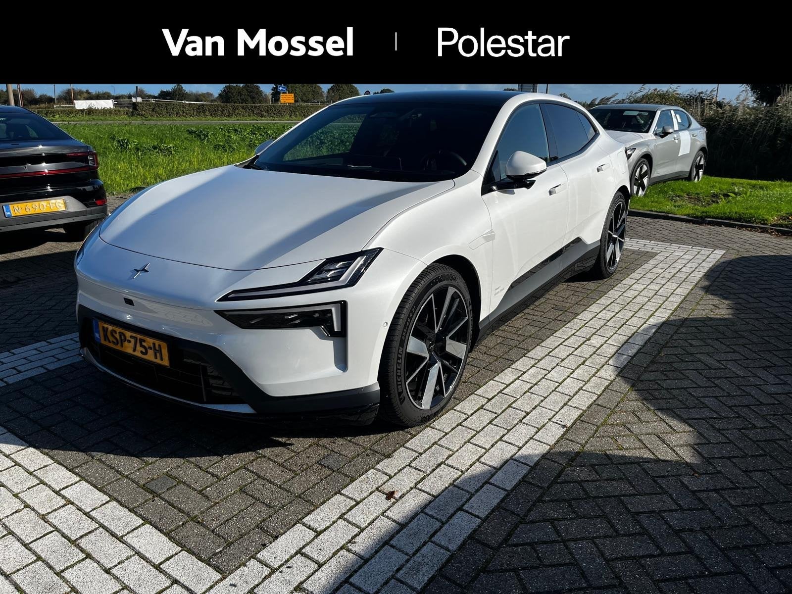 Polestar 4 Long Range Single motor Prime 100 kWh | Harman &, Auto's, Automaat, Achterwielaandrijving, 100 kWh, Wit