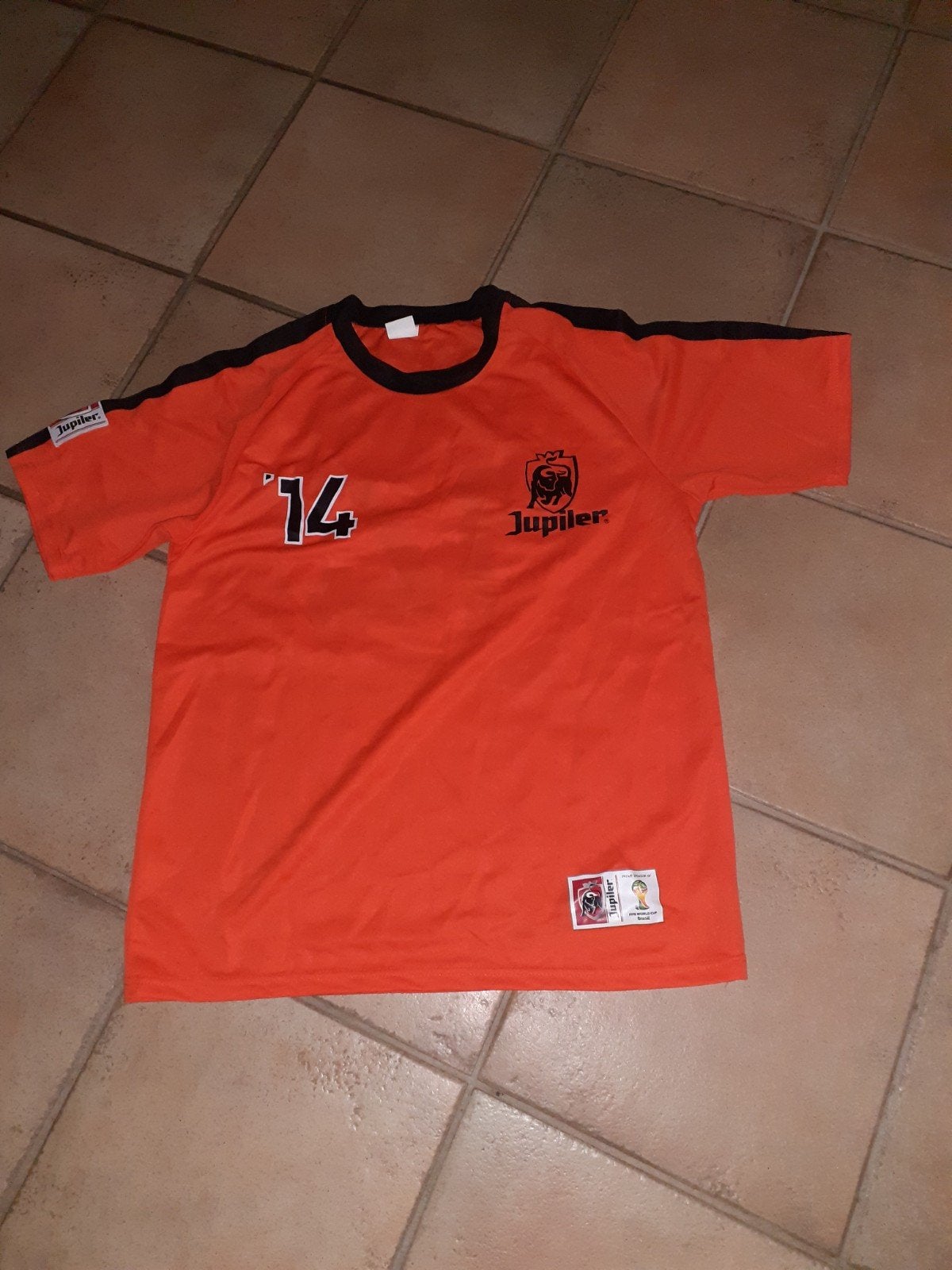 Oranje Jupiler shirt, maat L, Ophalen of Verzenden