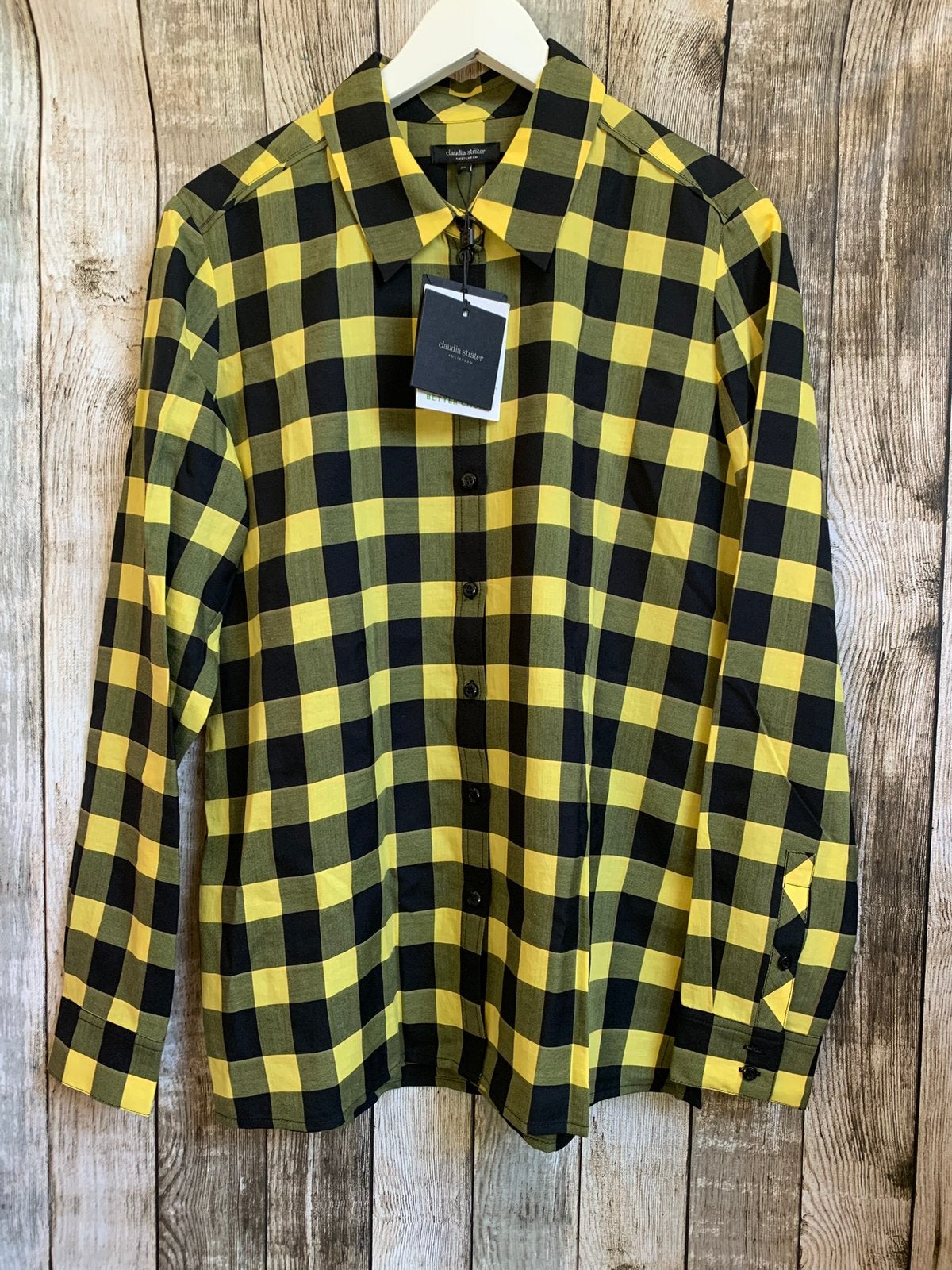 Super mooi geel geblokte blouse van Claudia Strater (Mt 36), Kleding | Dames, Blouses en Tunieken, Verzenden, Nieuw, Maat 36 (S)