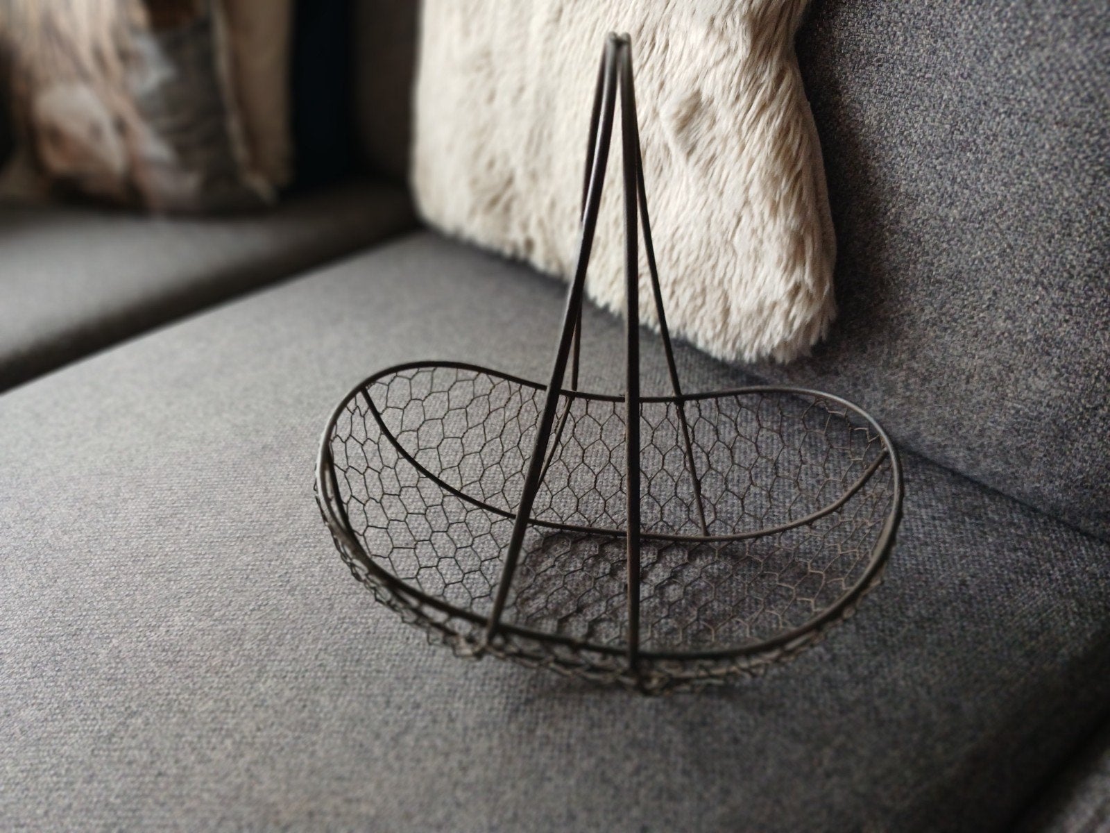 Brocante metalen mandje - decoratief en veelzijdig, Ophalen of Verzenden