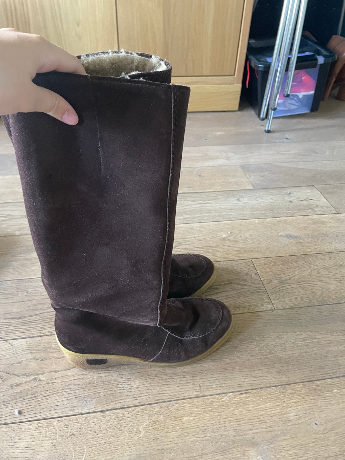 Bama Lams Leren Laarzen Maat 37, Kleding | Dames, Ophalen of Verzenden, Gedragen, Bruin, Hoge laarzen