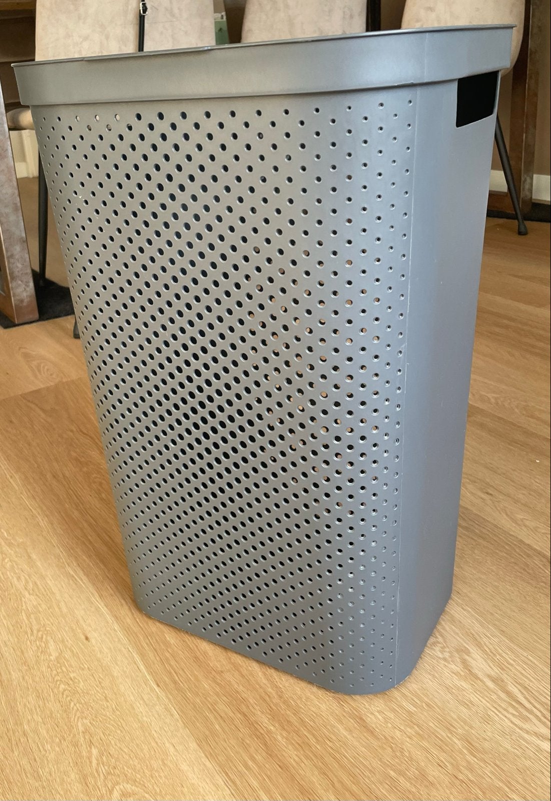 Curver wasmand 60 liter met deksel - Grijs, Ophalen, Kunststof, Zo goed als nieuw, Modern