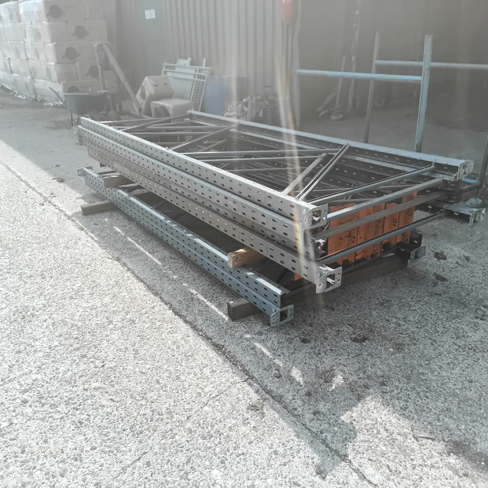 Stevige Palletstelling voor Magazijn of Opslag, Ophalen, Gebruikt, IJzer