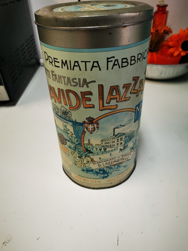 Retro Blik Davide Lazzaroni, Ophalen of Verzenden, Gebruikt, Overige, Overige merken