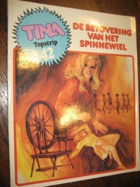 tina topstrip 42 / de betovering van het spinnewiel, Boeken, Eén stripboek, Ophalen of Verzenden, Gelezen