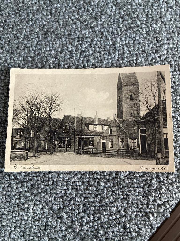 Oude Ansichtkaart Nes (Ameland) Dorpsgezicht, Ophalen of Verzenden, 1960 tot 1980, Gelopen, Friesland