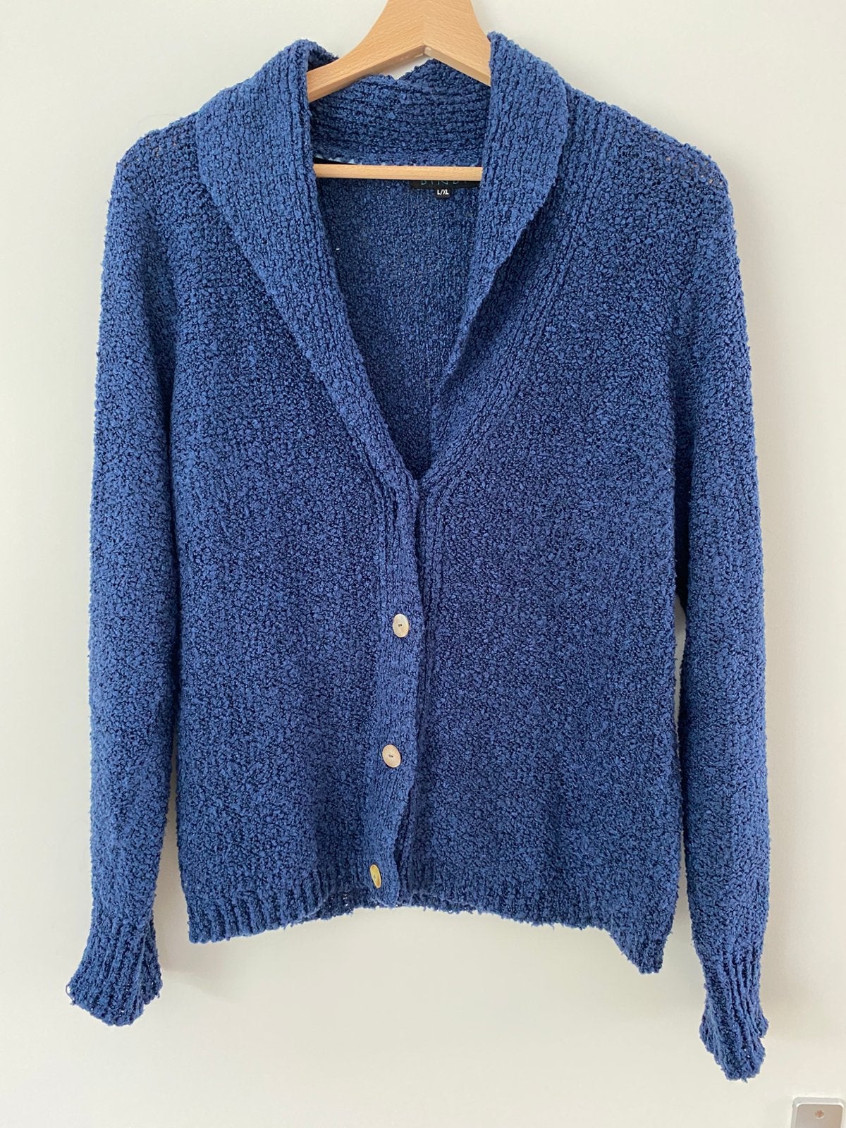 Donkerblauw vest - L, Ophalen of Verzenden, Gedragen, Maat 42/44 (L), Blauw