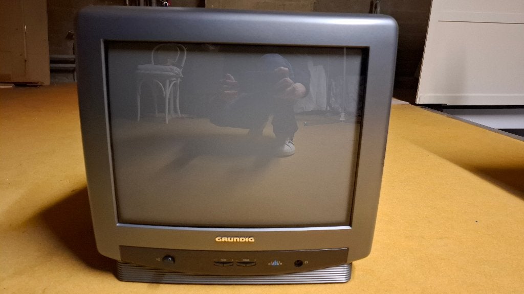 Grundig TV CRT P45-830 Text Vintage Retro Gaming incl remote, Audio, Tv en Foto, Vintage Televisies, Ophalen, Zo goed als nieuw