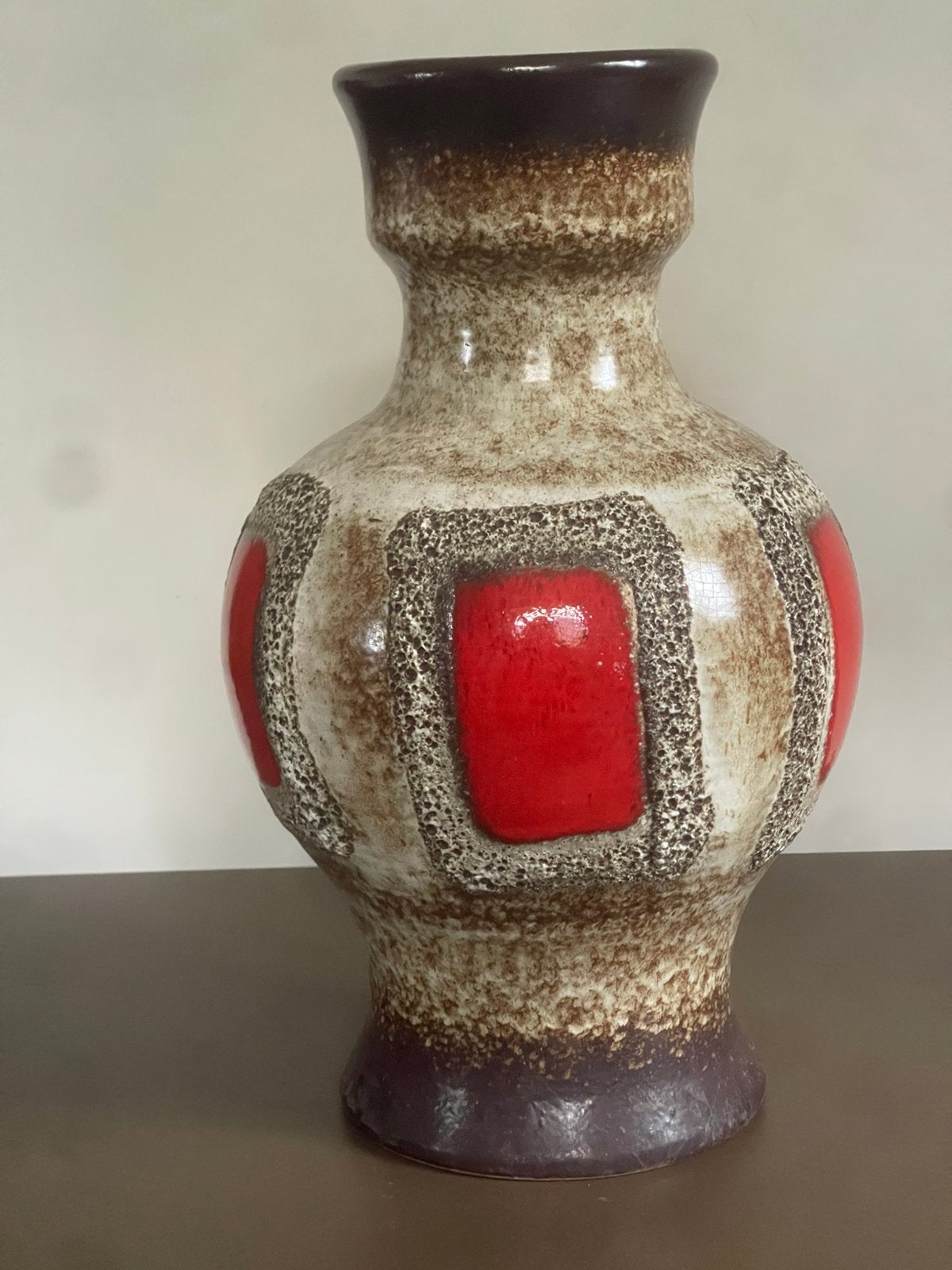 Vintage Jaren 70 Fat Lava Vaas Dümler & Breiden (40 cm) – !, Ophalen