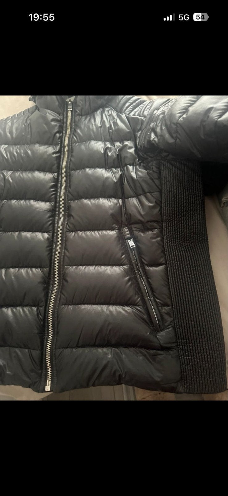 Prada Puffer Jas Zwart Maat 50 (M), Maat 48/50 (M), Zwart, Ophalen of Verzenden, Zo goed als nieuw