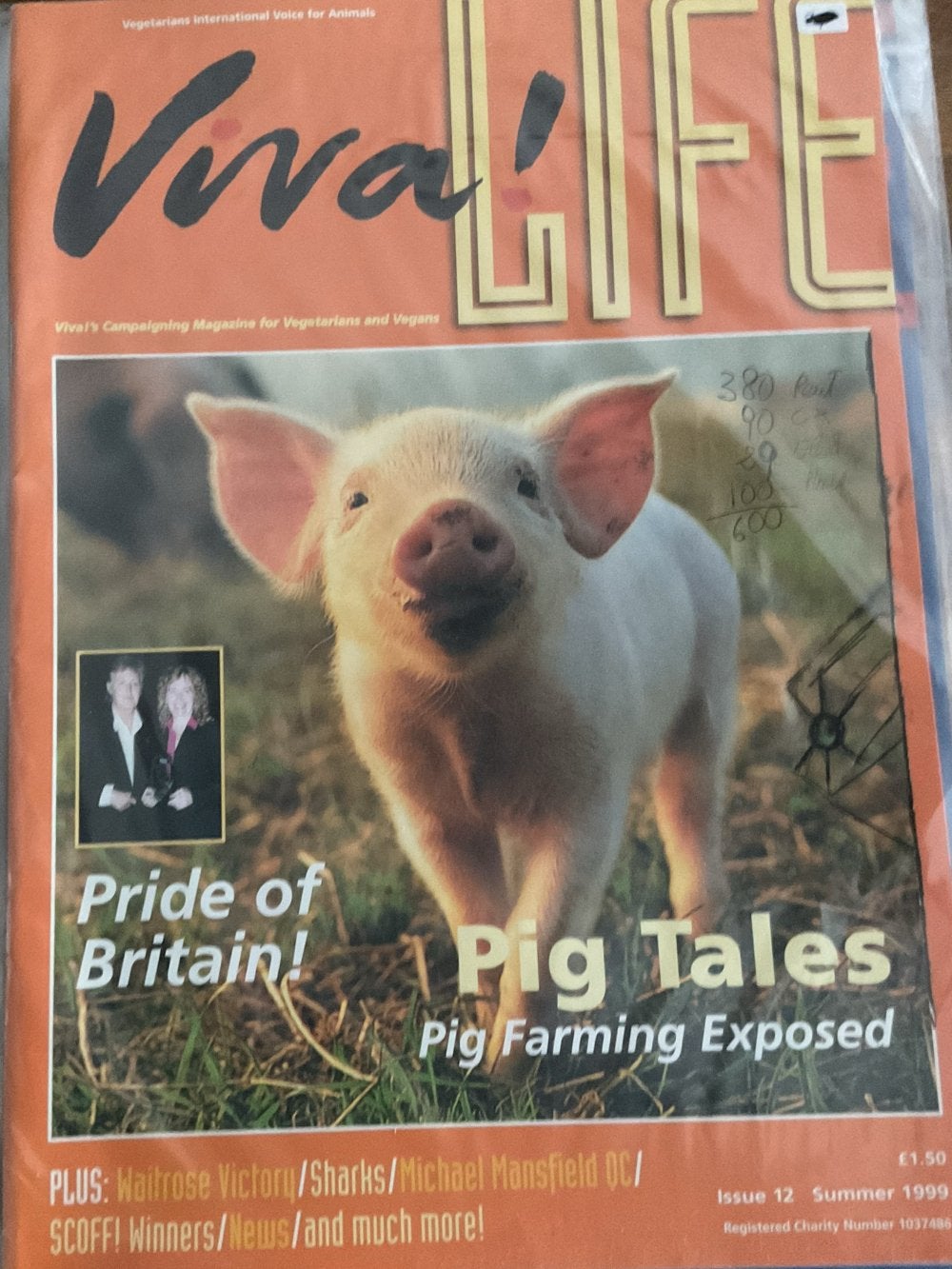 Viva! LIFE Magazine - Varkenshouderij Ontmaskerd (1999), Verzenden, Gelezen, Overige typen