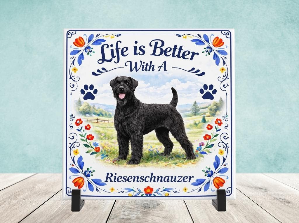 Life is Better with a Riesenschnauzer - Tegel, Verzenden, Nieuw