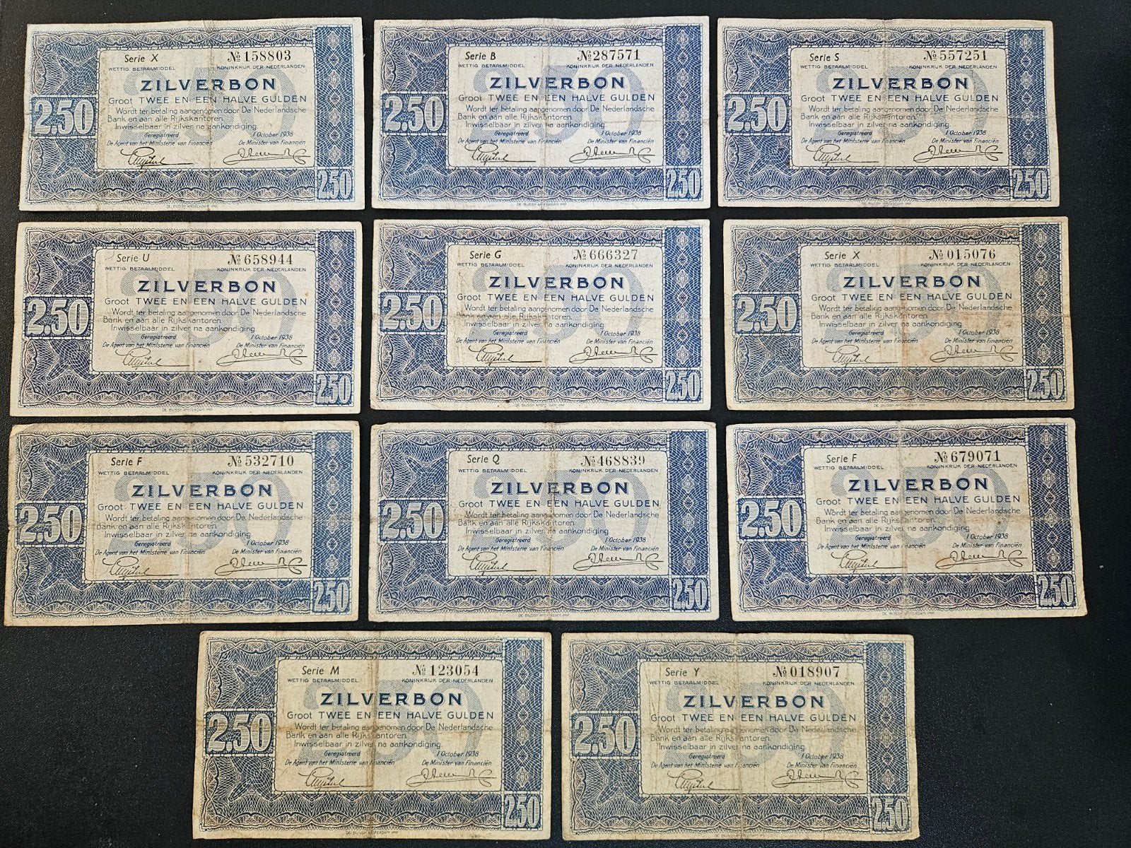 Nederland pick 62 1938     2       per stuk, Ophalen of Verzenden, 2½ gulden, Los biljet