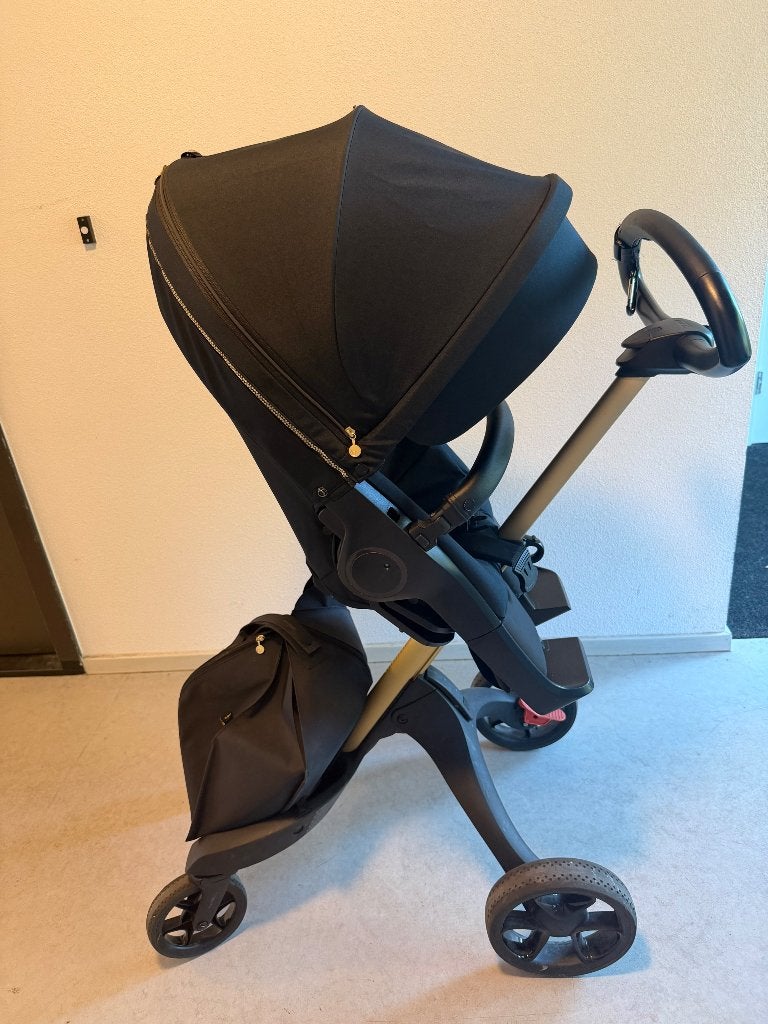 Kinderwagen stokke zwart goud, Ophalen, Gebruikt, Kinderwagen, Overige merken