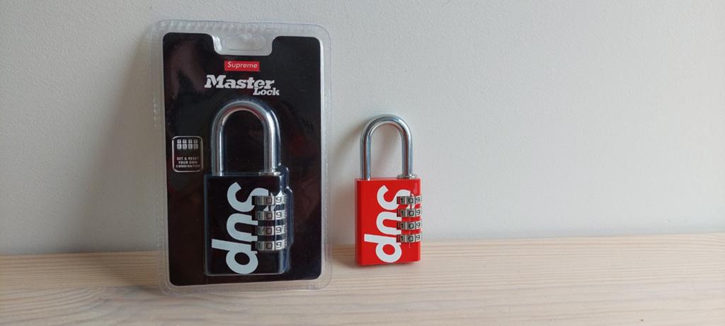Supreme lock - rood en zwart, Ophalen of Verzenden