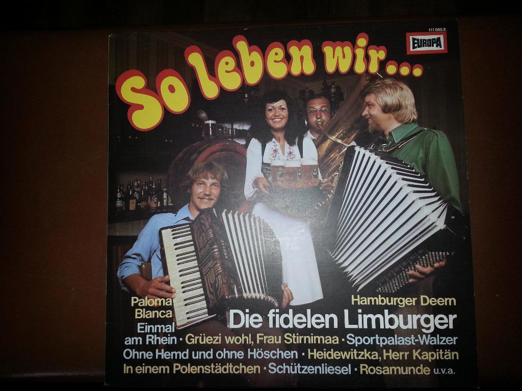 Die Fidelen Limburger - So Leben Wir, Ophalen of Verzenden, Zo goed als nieuw, 12 inch