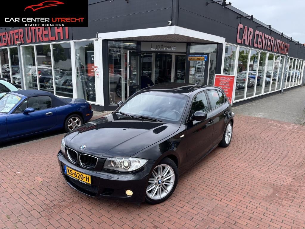 BMW 1-serie 118i High Executive leer navi 6bak elec dak!, Auto's, BMW, Bedrijf, Te koop, 1-Serie, ABS, Airbags, Airconditioning