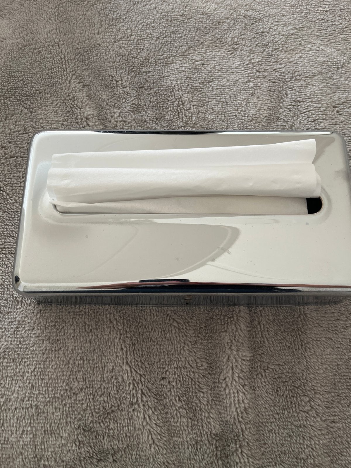Chroom Tissuehouder, Ophalen, Gebruikt, Zilver, Metaal
