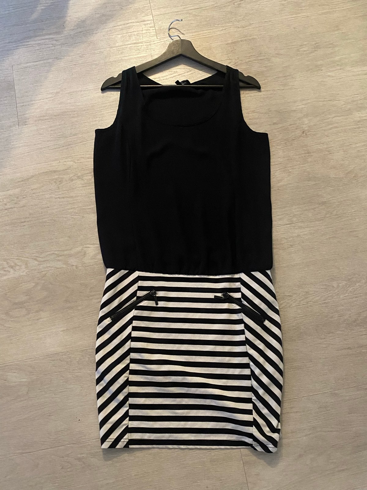 Zwart-wit gestreepte jurk van Eksept by Shoeby, Ophalen of Verzenden, Gedragen, Maat 38/40 (M), Zwart
