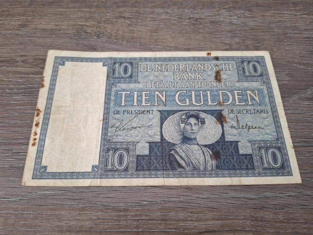 Biljet 10 gulden Zeeuws Meisje, 1924 - CD-serie, Postzegels en Munten, Bankbiljetten | Nederland, Ophalen of Verzenden, 10 gulden