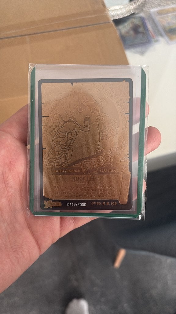 Rock lee 22k naruto mythos tcg kaart, Ophalen of Verzenden, Nieuw