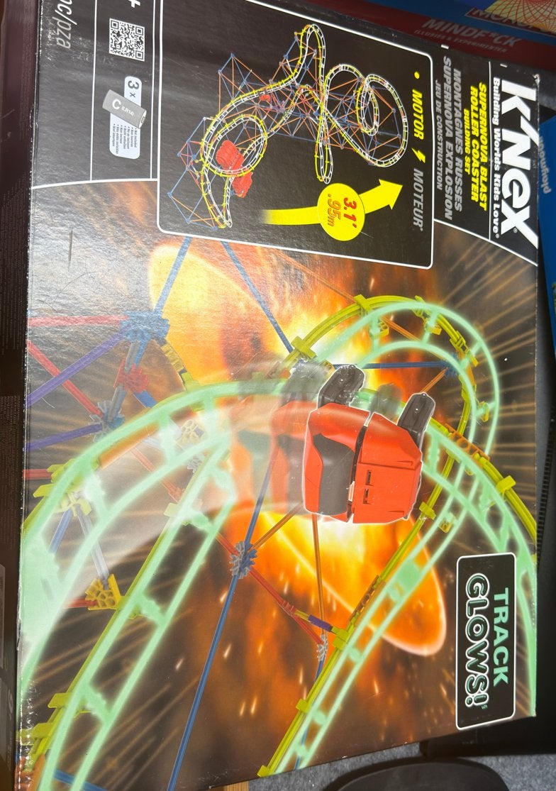 K'NEX Supernova Blast Achtbaan - 840 onderdelen, Ophalen of Verzenden, Zo goed als nieuw, K'nex