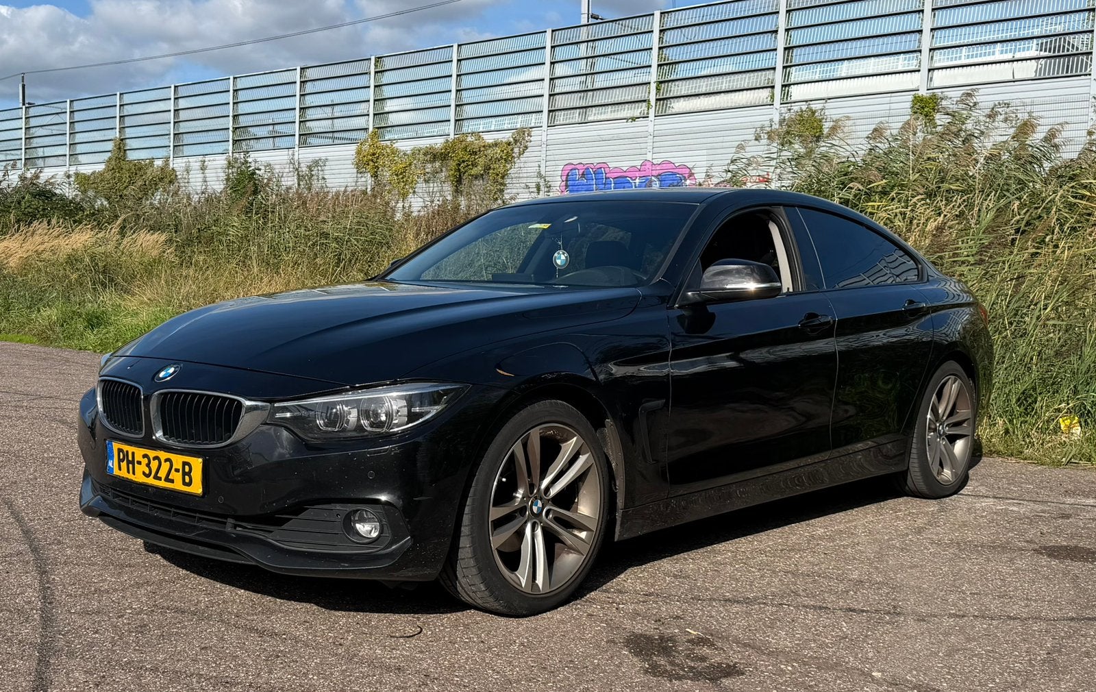 BMW 4-Serie Gran Coupé 420i 184pk Aut 2017 Zwart, Auto's, 1998 cc, Achterwielaandrijving, Zwart, 4 cilinders