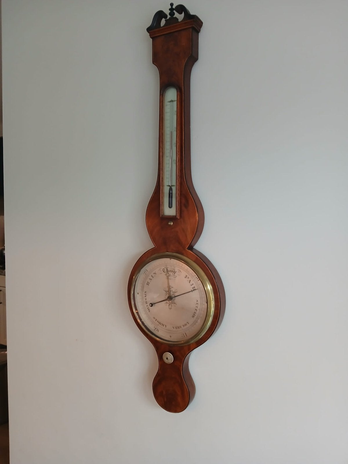 Antiek Engelse barometer, Ophalen