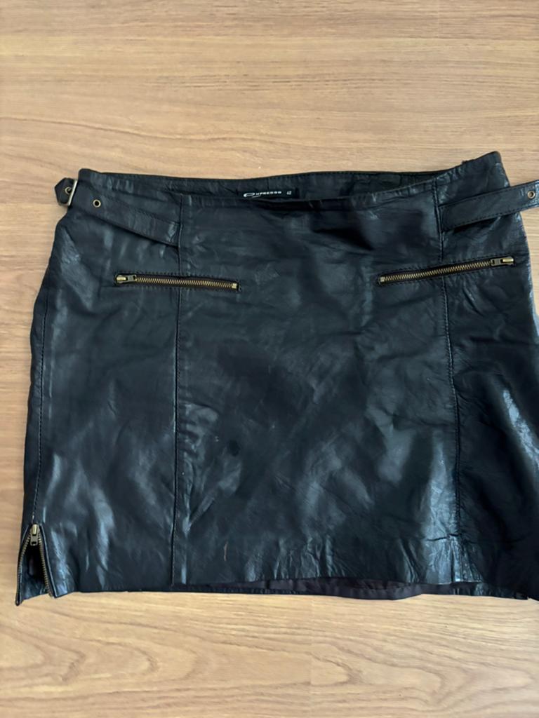 Leren rokje Expresso 42, Bruin, Maat 42/44 (L), Ophalen of Verzenden, Zo goed als nieuw