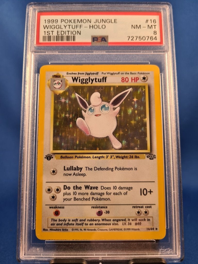 Wigglytuff 16/64 - Jungle (1st edition) (PSA 8), Verzenden, Gebruikt