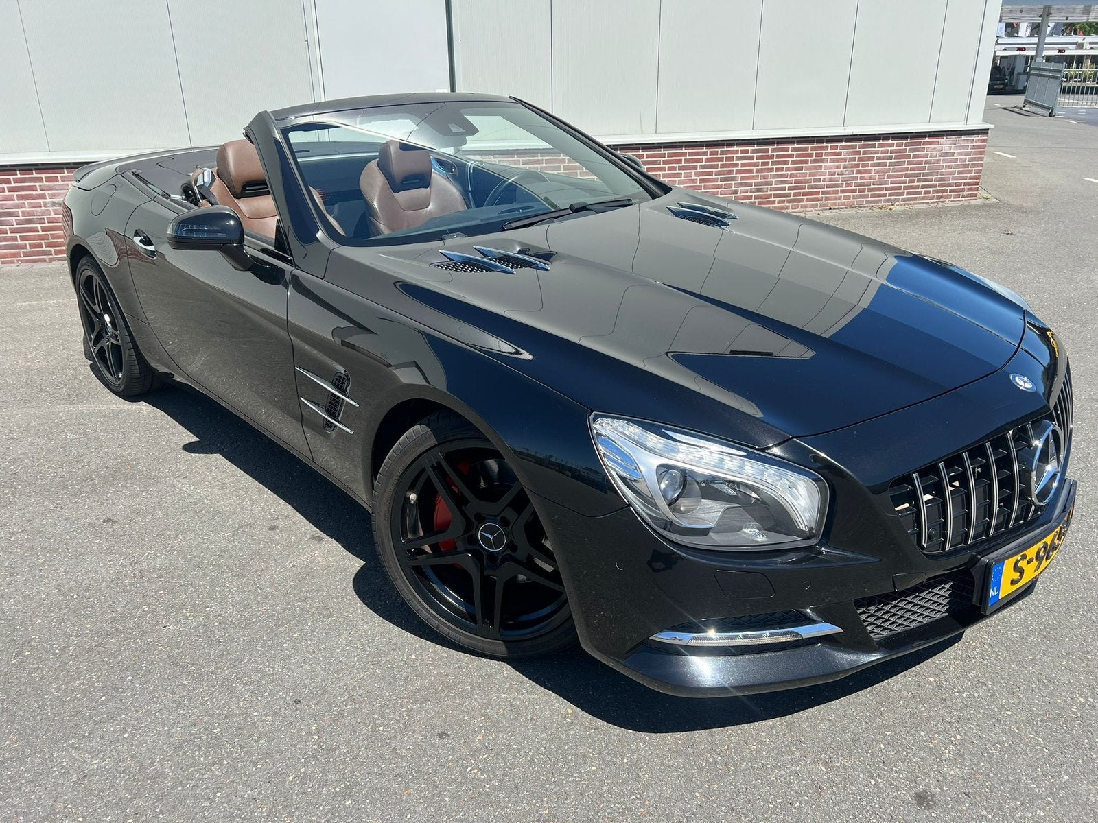 Mercedes SL350 Roadster blueEfficiency osidiaan zwart, Automaat, Cabriolet, Zwart, Leder