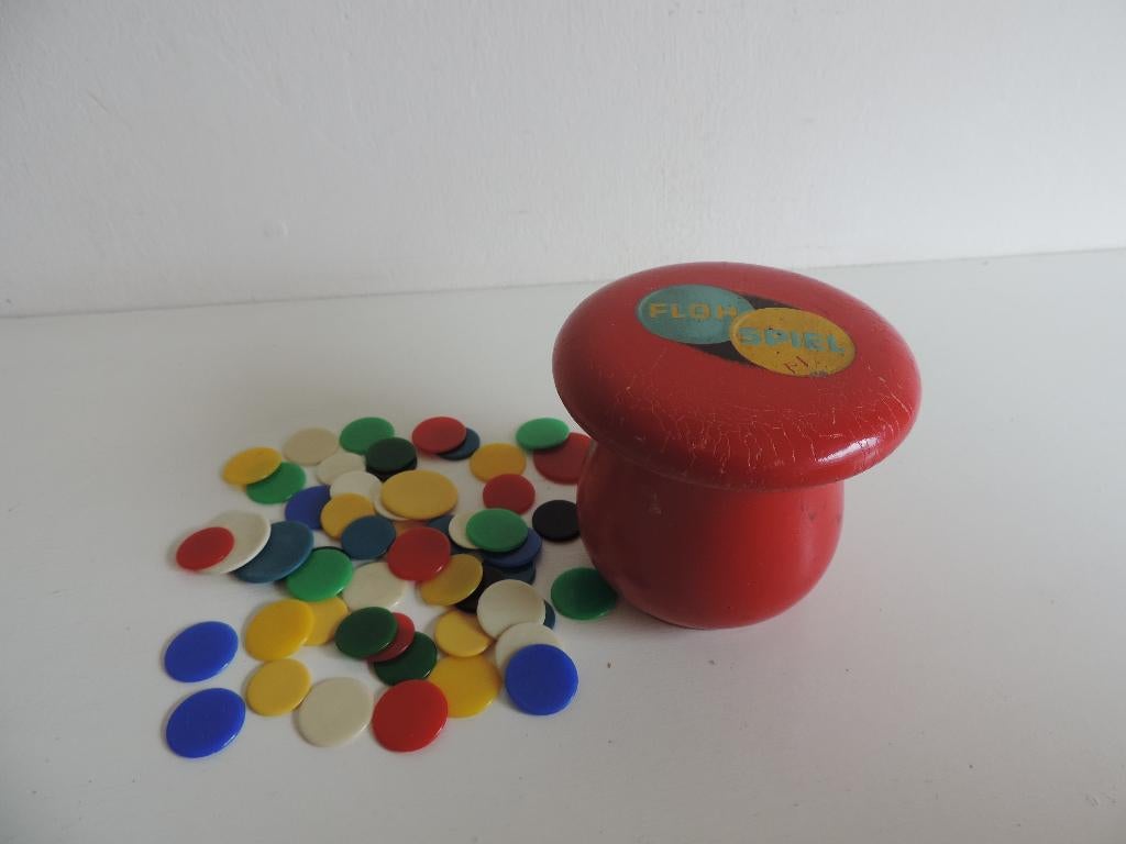 vintage vlooien spel, Ophalen of Verzenden, Gebruikt