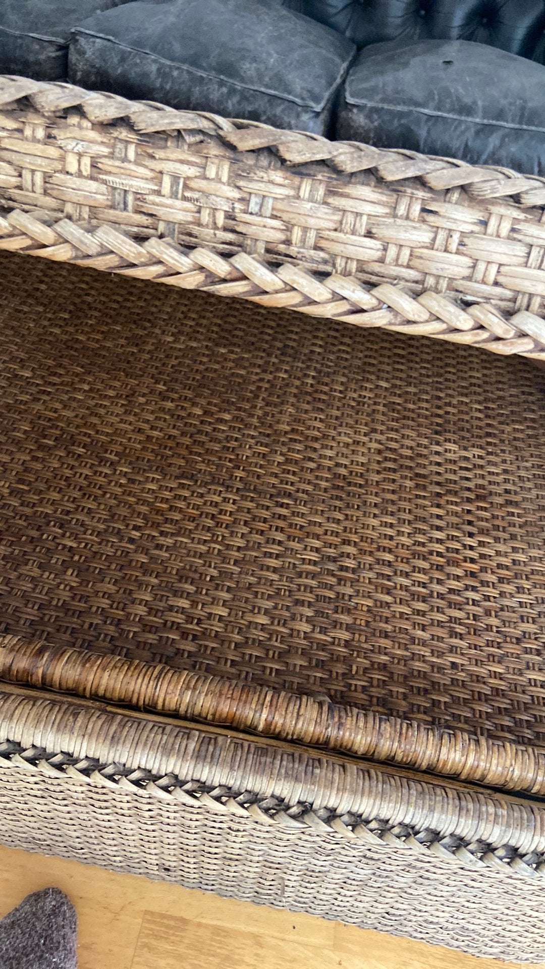 Mand tafel groot, Ophalen of Verzenden, Zo goed als nieuw, 50 tot 75 cm
