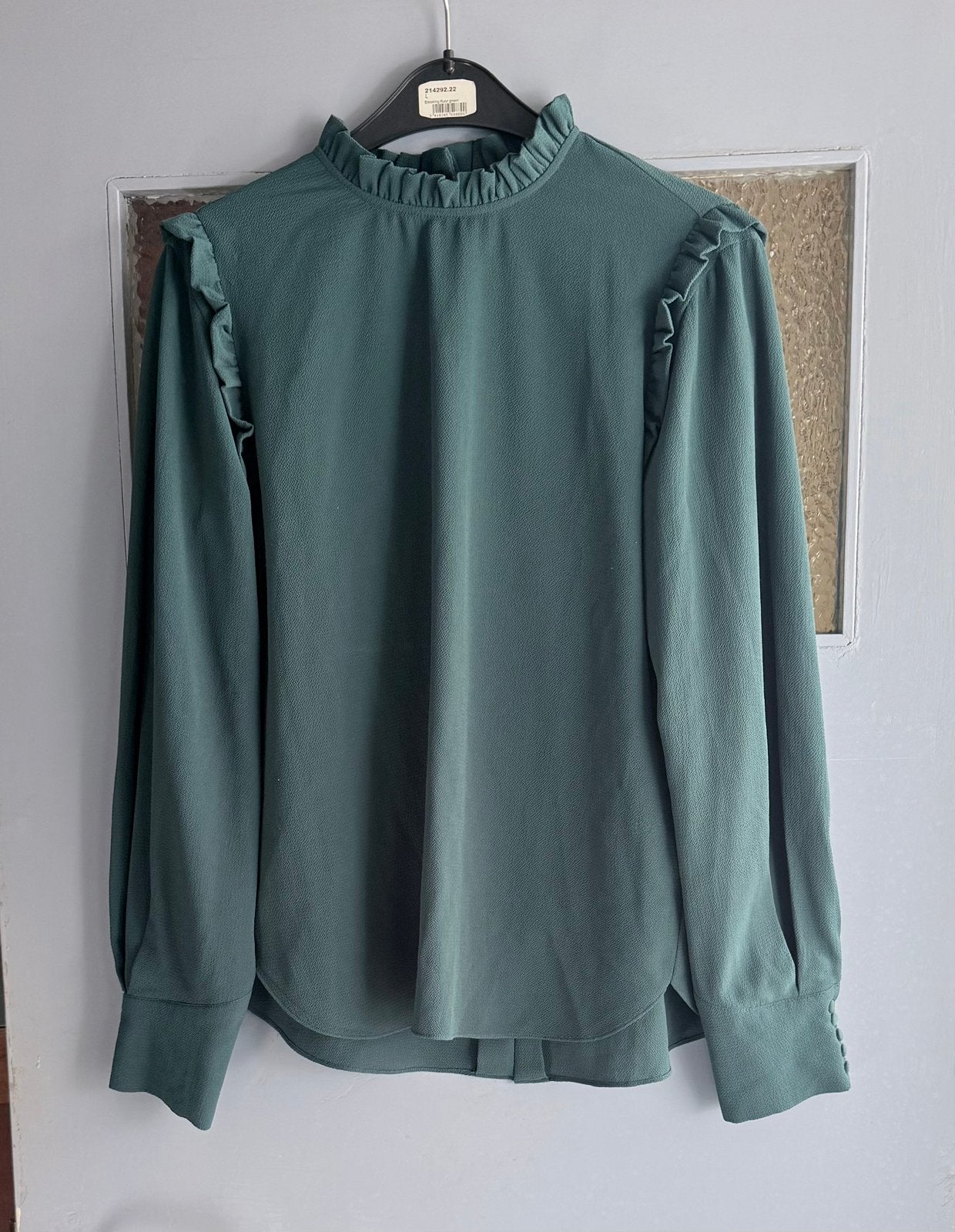 Blouse Second Female, Ophalen of Verzenden, Zo goed als nieuw, Maat 38/40 (M), Groen