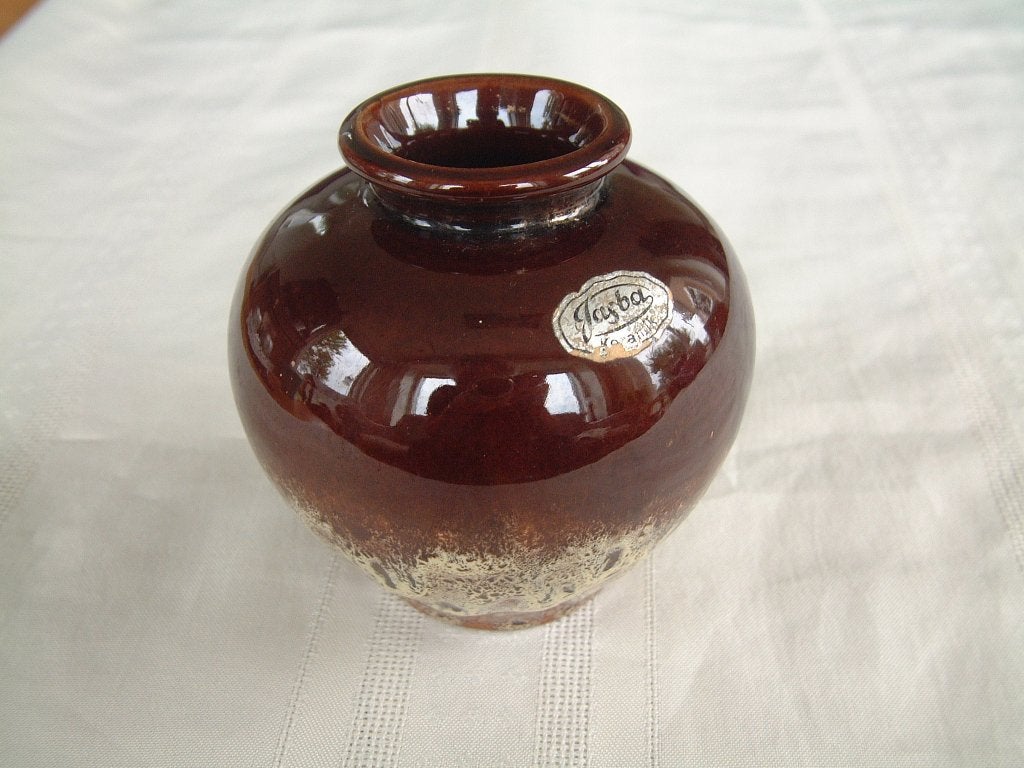 Gaaf oud Jasba vaas vaasje hoogte 11 cm., Verzamelen, Ophalen of Verzenden, Zo goed als nieuw