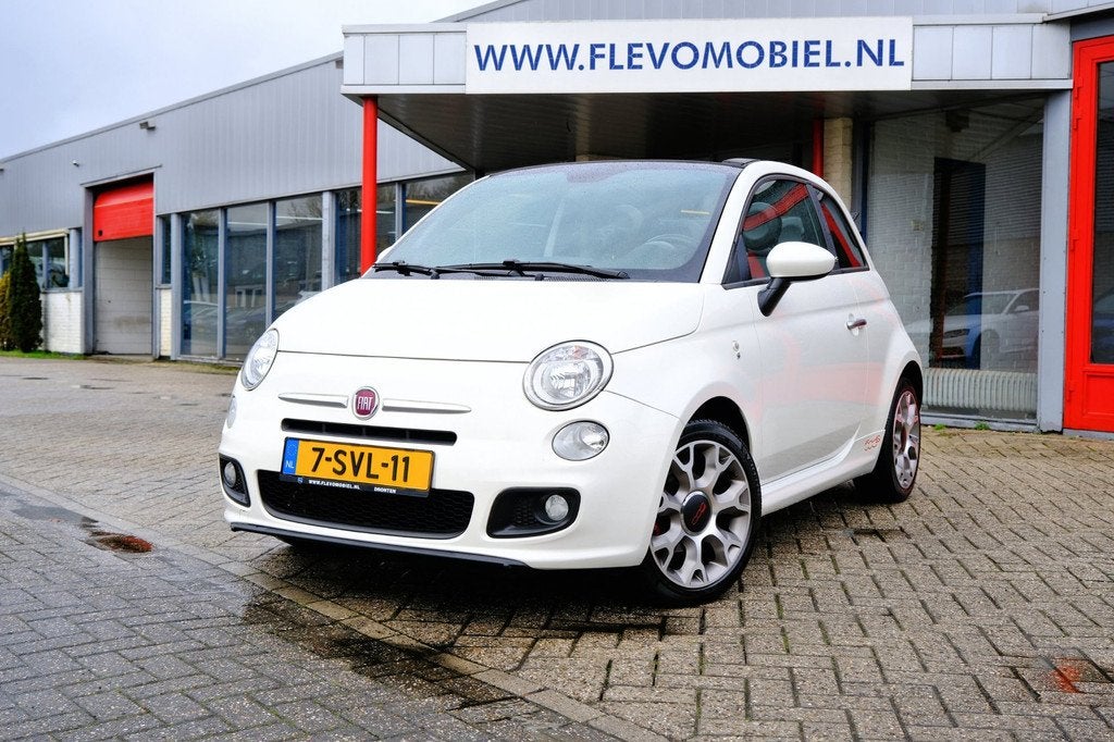 Fiat 500 C 0.9 TwinAir Lounge Pano|Navi|Airco|LMV, Auto's, Fiat, Euro 5, 86 pk, Gebruikt, 31 €/maand